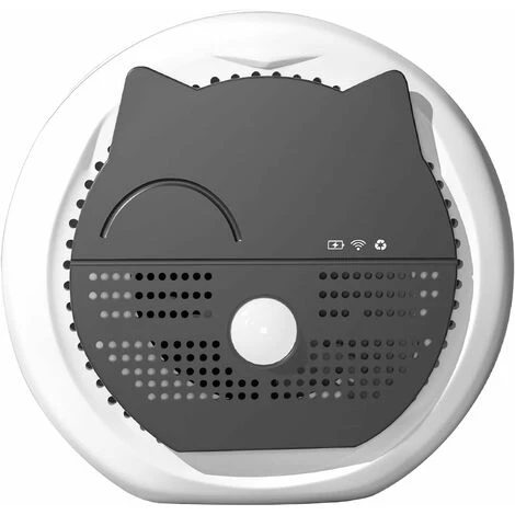 ZXPASRA Purificateur D'air Intelligent Pour Animaux Et Chats Chargement USB Déodorant Intelligent Pour Litière Chat Désodorisant Pour Chien Mini Purificateur D'air, Facile à Installer(3600mAh)