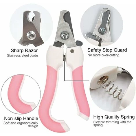 Coupe-ongles Pour Chien Tondeuse à Griffes De Chat Coupe-ongles Pour Animaux De Compagnie Lame De Rasoir Outil De Toilettage Avec Lime à Ongles Pour Lapin Oiseau Cochons Furet – Image 2