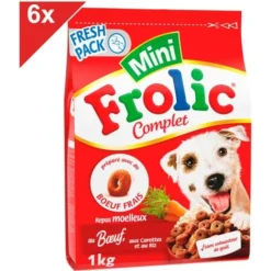 FROLIC Mini Croquettes Au Boeuf Pour Petit Chien 6x1kg