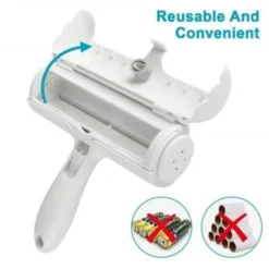 Brosse Anti Poils-Chien Chat Animaux-Enlève Poils-Brosse De Nettoyage, Épilateur-Réutilisable Rouleau à Ramasse De Poils(Bleu) Fuienko