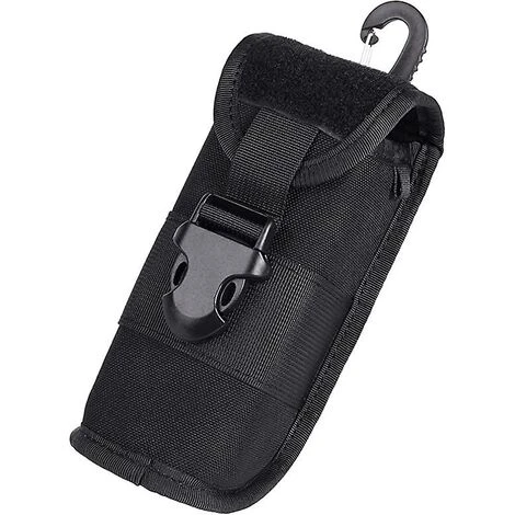 Étui à Lunettes Avec Boucle Coque Rigide Lunettes De Soleil Boîte De Rangement Pour Extérieur Camping Randonnée Cyclisme Nylon Black1pcs