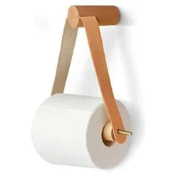 Nordic Porte-Rouleau Vintage En Bois Mural,Support Derouleur Porte Papier Toilette Pour Salle De Bains WC Deco