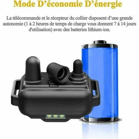 Meloive Collier De Dressage Pour Chiens Rechargeable Et IP67 Étanche Avec Distance De 800m Avec 99 Niveaux De Mode Vibration, Choc Electrique, Sonore. – Image 5