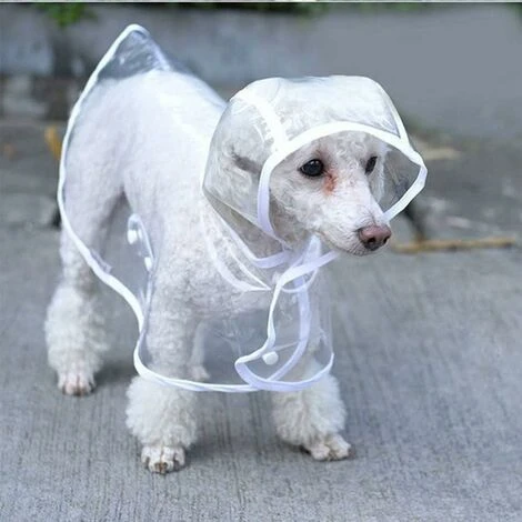Manteau Imperméable Pour Chiens De Petite Taille Et Chats, Avec Capuche, Réglable, En PVC, Transparent, Et Ultra-léger, – Image 5
