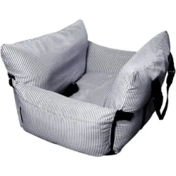 VERCART Siège De Voiture Pour Chien Portable, Siège De Chien Rembourré Épais, Siège Amovible Pour Animaux De Compagnie Pour Chiens De Petite Et Moyenne Taille,52x52cm