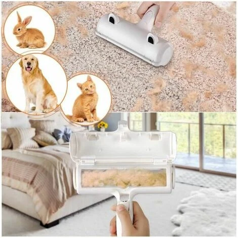 Brosse Anti Poils-Chien Chat Animaux-Enleve Poils-Brosse De Nettoyage, Epilateur-Reutilisable Rouleau A Ramasse De Poils(Rou – Image 2