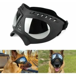 Lunettes Pour Chiens Protection Des Yeux Sangles Réglables Facile à Mettre Anti-UV Lunettes De Soleil Pour Moyen/Grand Chien-