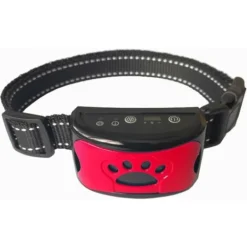 Miofth 3 In1 Collier Anti-aboiement Pour Chien Dispositif D'aboiement Excessif Sûr Inoffensif &amp Formation Anti-aboiements Sans Cruauté, Rouge