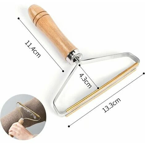 Rasoirs Anti-Bouloches, Décapant De Peluches, Machine Manuelle De Rasoir De Vêtements Avec Reusable, Reconstituant Des Vêtements Coat, Wool Sweater Et Carpet (1Pcs) – Image 2