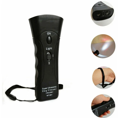 Repousseur De Chiens à Ultrasons à Double Tête Pour L'extérieur Repousseur De Chiens électronique à Haute Puissance Livré Sans Piles