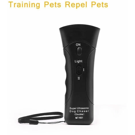 Repousseur De Chiens à Ultrasons à Double Tête Pour L'extérieur Repousseur De Chiens électronique à Haute Puissance Livré Sans Piles – Image 2