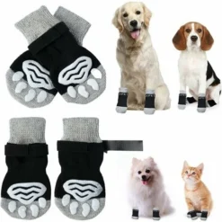 Chaussettes Pour Chien Antidérapantes Avec Protection Des Griffes Pour Chien, Chaussettes Pour Chien, Contrôle De La Traction, Vêtements D'intérieur, Adaptées Aux Chiens Et Chats De Petite à Très Gran