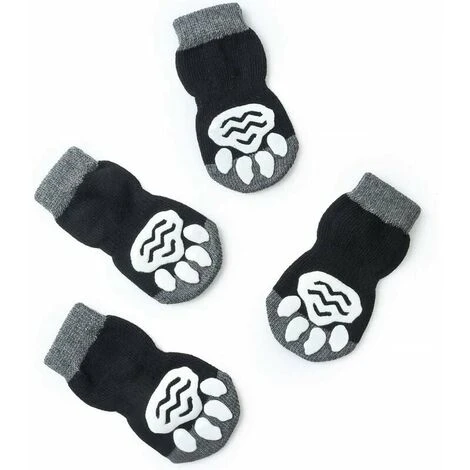 Chaussettes Pour Chien Antidérapantes Avec Protection Des Griffes Pour Chien, Chaussettes Pour Chien, Contrôle De La Traction, Vêtements D'intérieur, Adaptées Aux Chiens Et Chats De Petite à Très Gran – Image 4