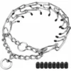 Collier De Dressage à Griffes Pour Chien,Chien Collier étrangleur Réglable Détachable,Métal Collier De Dressage Réglable Pour Gros Chien Animal Domestique-XL-3.5MM57CM