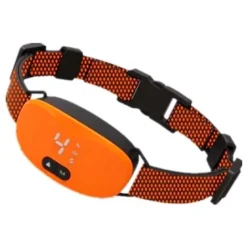 RAINBOW-Collier Anti-aboiements Pour Chiens, Collier Automatique Avec 7 Niveaux De Sensibilité, Niveau De Vibration 0-8, Mode Choc Et Son, IP67 étanche Et Rechargeable Orange