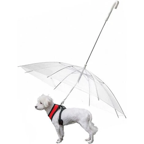 1 Pièce Parapluie Imperméable Avec Laisse Pour Chien, Animal Domestique - 77 Cm De Diamètre
