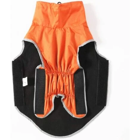 1 Pièce Manteau Chien Avec Harnais Respirant Manteau De Pluie Pour Chien Facile À Porter Manteau Chien Avec Harnais Pour Protégez Le Chien De La Pluie Marcher Dehors Orange,XS – Image 4