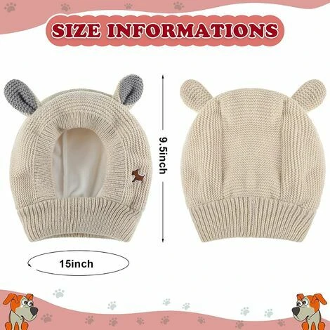 LOST Oreilles Silencieuses Pour Chiens, Cache-oreilles Pour Chien, Protection Contre Le Bruit, Chapeau Pour Chien, Oreilles Pour Animaux De Compagnie, Cache-oreilles Chauds Pour Chien, Chapeau D - 11A – Image 3