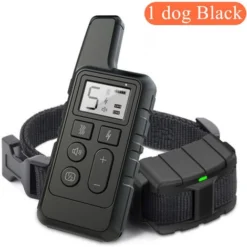 Collier De Dressage Pour Chien étanche Pet 500m Télécommande Rechargeable,noir