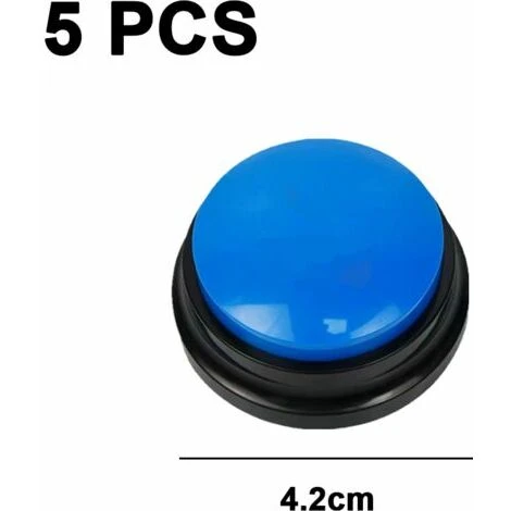 Boutons De Chien Pour La Communication Boutons Enregistrables Vocaux Chien Pour Les Mots Et Les Boutons De Rponse Pour Le Tranning De Chien De 5 Pcs – Image 2