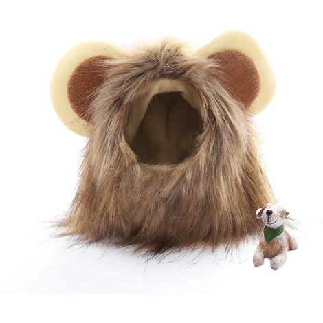 NineClouds Déguisement Pour Chien Et Chat Pour Animal De Compagnie Réglable Lavable Confortable Fantaisie Poils De Lion Vêtements Pour Chien Robe Pour Halloween Noël Fête De Pâques Activité(S) – Image 2