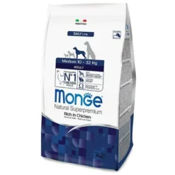 MONGE NOURRITURE SECHE CHIEN CROCCANTINI POULET MOYEN 12 KG