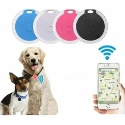 Traceur GPS Chien,Anti Perdu Collier GPS Chats Localisateur Avec Alarme Pour Animaux Domestiques Chien Véhicules Enfants Agées Mini SOS Outdoor Navigation GPS Localisation 4 Pièces -