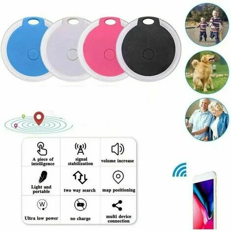 Traceur GPS Chien,Anti Perdu Collier GPS Chats Localisateur Avec Alarme Pour Animaux Domestiques Chien Véhicules Enfants Agées Mini SOS Outdoor Navigation GPS Localisation 4 Pièces - – Image 2