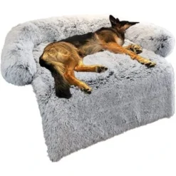 Lit Pour Chien, Canapé Coussin Pour Chien, Panier Chien Dehoussable, Matelas Pour Chien Avec Fond Antidérapant, Matelas Confortable Pour Chien Adapté Au Canapé, Au Lit, Au Sol-90x85x16cm