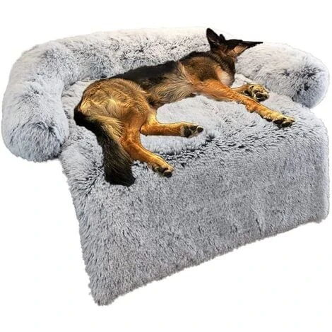 Lit Pour Chien, Canapé Coussin Pour Chien, Panier Chien Dehoussable, Matelas Pour Chien Avec Fond Antidérapant, Matelas Confortable Pour Chien Adapté Au Canapé, Au Lit, Au Sol-90x85x16cm