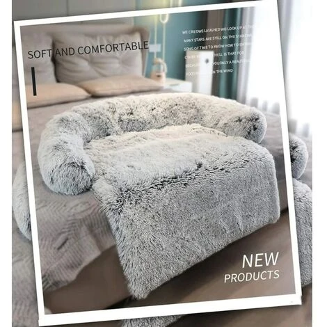 Lit Pour Chien, Canapé Coussin Pour Chien, Panier Chien Dehoussable, Matelas Pour Chien Avec Fond Antidérapant, Matelas Confortable Pour Chien Adapté Au Canapé, Au Lit, Au Sol-90x85x16cm – Image 3