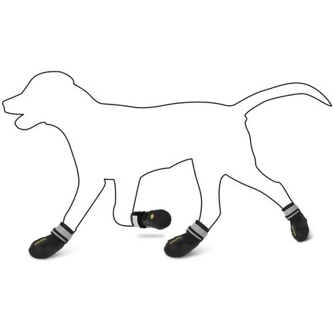 Bottes Chien, 4 Pcs Chien Chaussure Avec Résistant à L'usure, Anti-Slip Intérieur Robuste, Et Bande élastique Pour Taille Moyenne Et Grande Chien(7) – Image 5