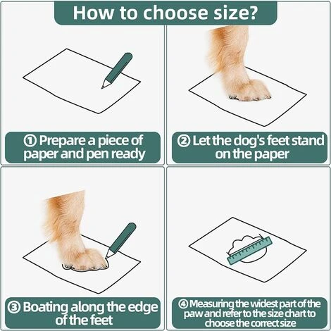 5-Bottes De Protection Pour Chien, 4 Pcs Chaussures Pour Chien Respirantes Avec Sangles Réfléchissantes Et Semelle Antidérapante – Image 2