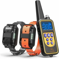 Collier De Dressage Pour Chien 800 Mètres Avec Chocs Et Vibrations IP67 étanche