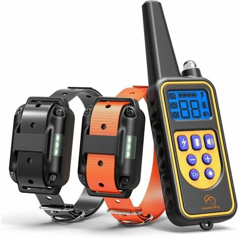 Collier De Dressage Pour Chien 800 Mètres Avec Chocs Et Vibrations IP67 étanche