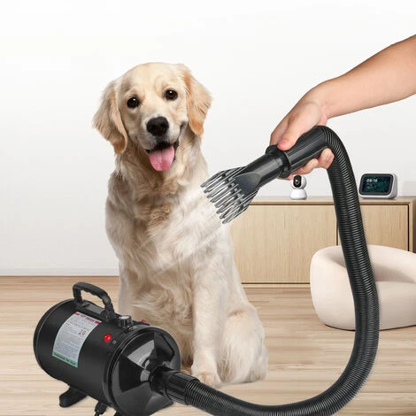 GUOYIHUA® Sèche-Cheveux Pour Chien Sèche-Cheveux Pour Animaux De Compagnie Sèche-Cheveux 2800W / 3,8HP, Sèche-Cheveux Pour Chien De Compagnie, Avec 4 Buses Différentes, Noir – Image 5