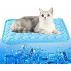 Tapis De Couchage Rafraîchissant Pour Animaux De Compagnie, Coussin Rafraîchissant, Coussin Rafraîchissant Pour Chien, Coussin Auto-refroidissant En Soie Glacée En Maille Respirante, Adapté Aux Chiens