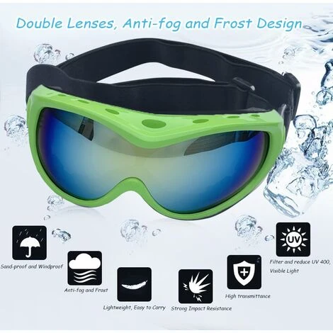 Lunettes De Soleil Pour Chien Lunettes Pour Chiens Lunettes De Ski Pour Chien Avec Protection Uv Lunettes De Soleil Pour Animaux De Compagnie Avec Sangle Réglable – Image 4