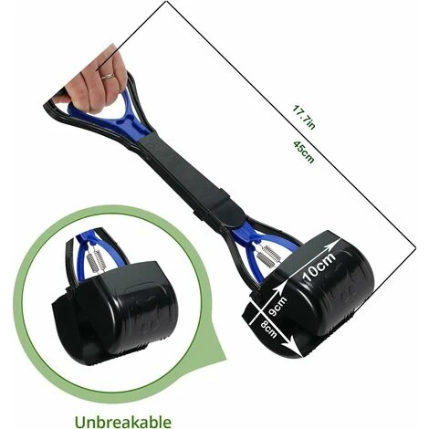 45 Cm - Portable - Pelle à Déjections Canines - Pour Chiens Et Chats - Avec Levier Facile à Utiliser Et Ressort Haute Pression Pelles Ramasse-crottes Pour Chiens – Image 3