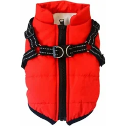 Vêtements Pour Chiens Pour Petits Chiens Manteau Pour Chien Veste D'hiver Imperméable, Rouge