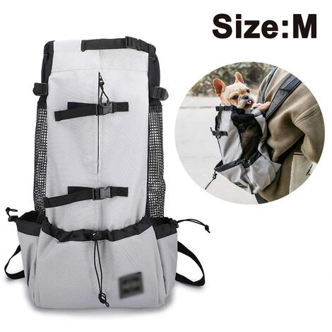 Sac À Dos Pour Chien Pour Petits Et Moyens Animaux De Compagnie Porte-Sac À Dos Pour Chien Réglable Face À L'Avant Entièrement Ventilé