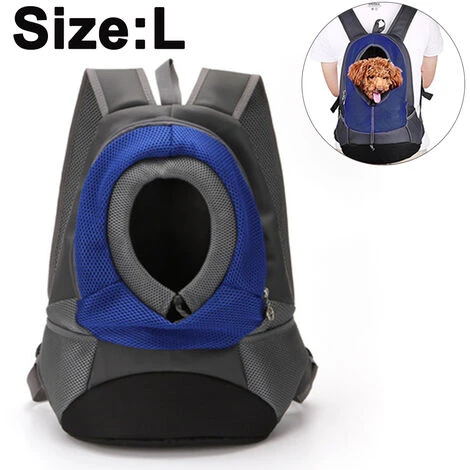 Sac À Dos Pour Animal De Compagnie, Sac Avant Pour Chien Et Chat Avec Tête Respirante Pour Petits Chiens De Taille Moyenne Pour Les Voyages, Les Randonnées En Plein Air