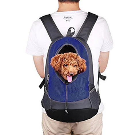 Sac À Dos Pour Animal De Compagnie, Sac Avant Pour Chien Et Chat Avec Tête Respirante Pour Petits Chiens De Taille Moyenne Pour Les Voyages, Les Randonnées En Plein Air – Image 3