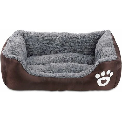 Lit Pour Chien, Panier Pour Chien Lavable, Canapé Pour Chien Coussin Pour Chien Panier Pour Chien Non-silp, Lit Pour Chat Et Chien De Petite à Moyenne Taille, Marron