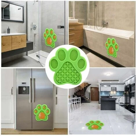 Tapis De Lechage Chien Tapis à Lécher Pour Chien Coussin à Lécher Pour Chien Avec Ventouse En Bas, Bol Anti-étranglement Pour Animaux De Compagnie, Bol Pour Chat En Silicone Anti-Rotation Rouge – Image 5