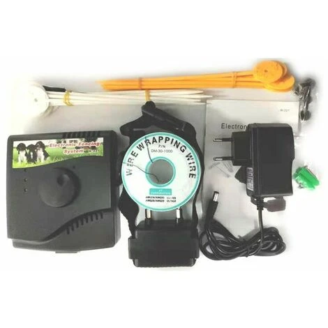 Cloture Electrique Pour Animaux, Système De Clôture Électronique Avec Imperméable Collier Anti-Fugue – Image 3