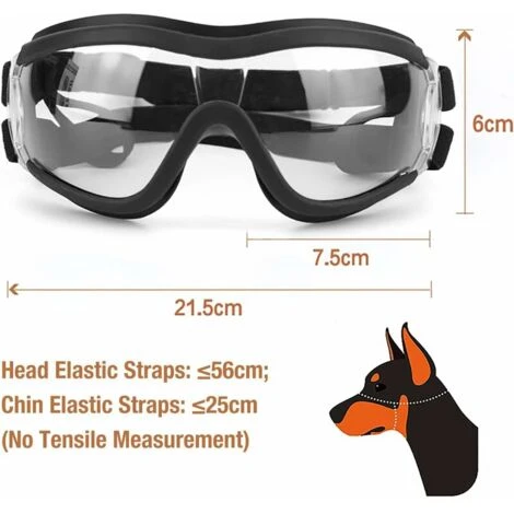 Lunettes De Chien Lunettes De Soleil Pour Animaux De Compagnie Protection Oculaire Imperméable Coupe-Vent Pour Chien De Grande Et Moyenne Taille - Clair – Image 2