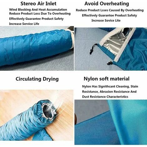 Sacs De Séchage Portables Pour Chiens, Salle De Sèche-Cheveux De Toilettage Pour Chiots Sèche-Cheveux Silencieux À 360 ° Pour Poils D'animaux Pour Les Voyages À La Plage,M – Image 5