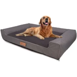 Lit Pour Chien Petsen Gris Grande Taille XXL